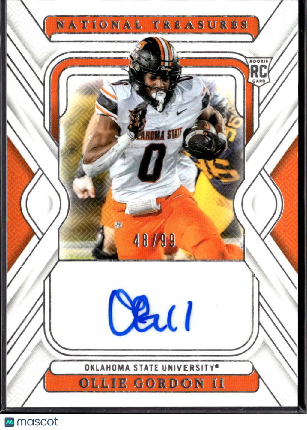 Ollie Gordon II 2025 National Treasures Auto Autograph RC /99 Oklahoma State OSU