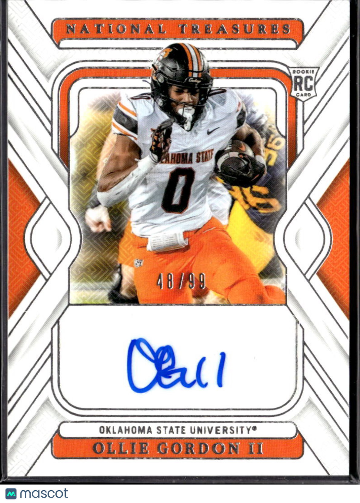 Ollie Gordon II 2025 National Treasures Auto Autograph RC /99 Oklahoma State OSU