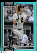 Colson Montgomery 2026 Topps Chrome Aqua Refractor RC 58/199 Chicago White Sox