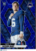 Jaxson Dart 2025 Mosaic Variation Blue Scope Prizm Rookie RC New York Giants