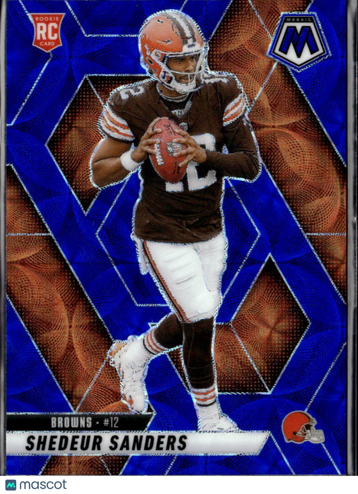 Shedeur Sanders 2025 Mosaic Blue Scope Prizm Rookie RC Cleveland Browns