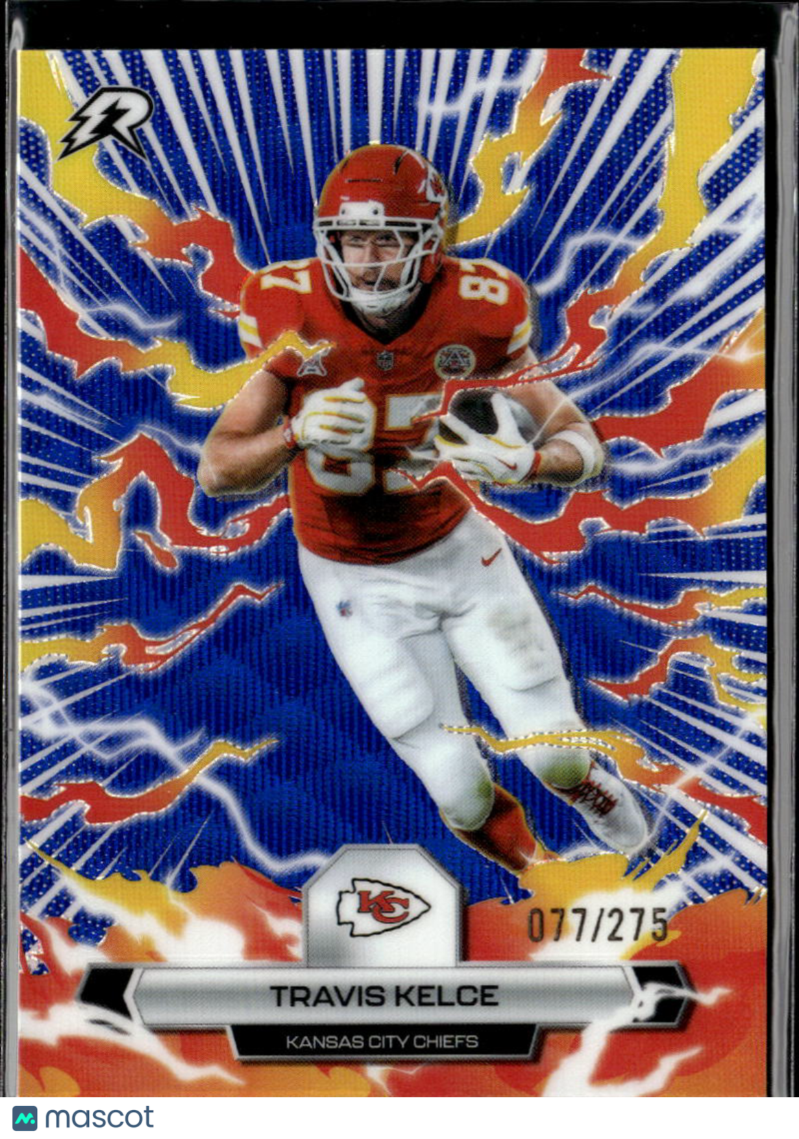 Travis Kelce 2026 Topps Resurgence Blue 77/275 Kansas City Chiefs