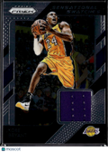 Kobe Bryant 2018-19 Prizm Sensational Game Worn Jersey Patch Los Angeles Lakers