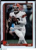 Shedeur Sanders 2025 Topps Chrome RC Rookie Refractor Cleveland Browns