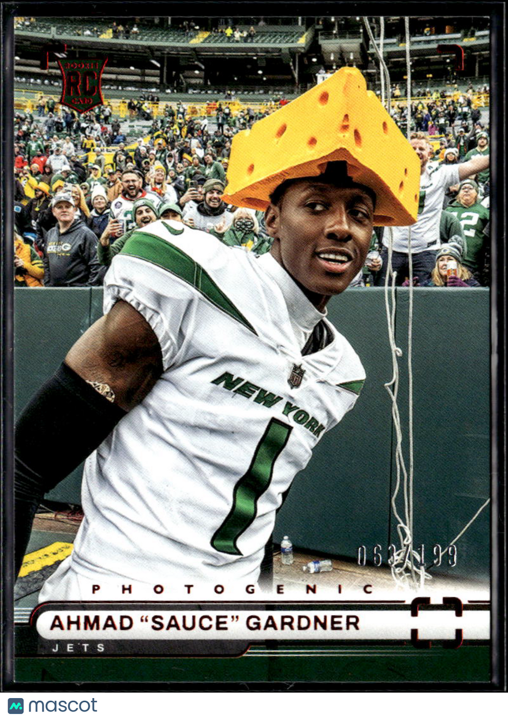 Ahmad Gardner 2022 Chronicles Photogenic Red Rookie RC 63/199 New York Jets