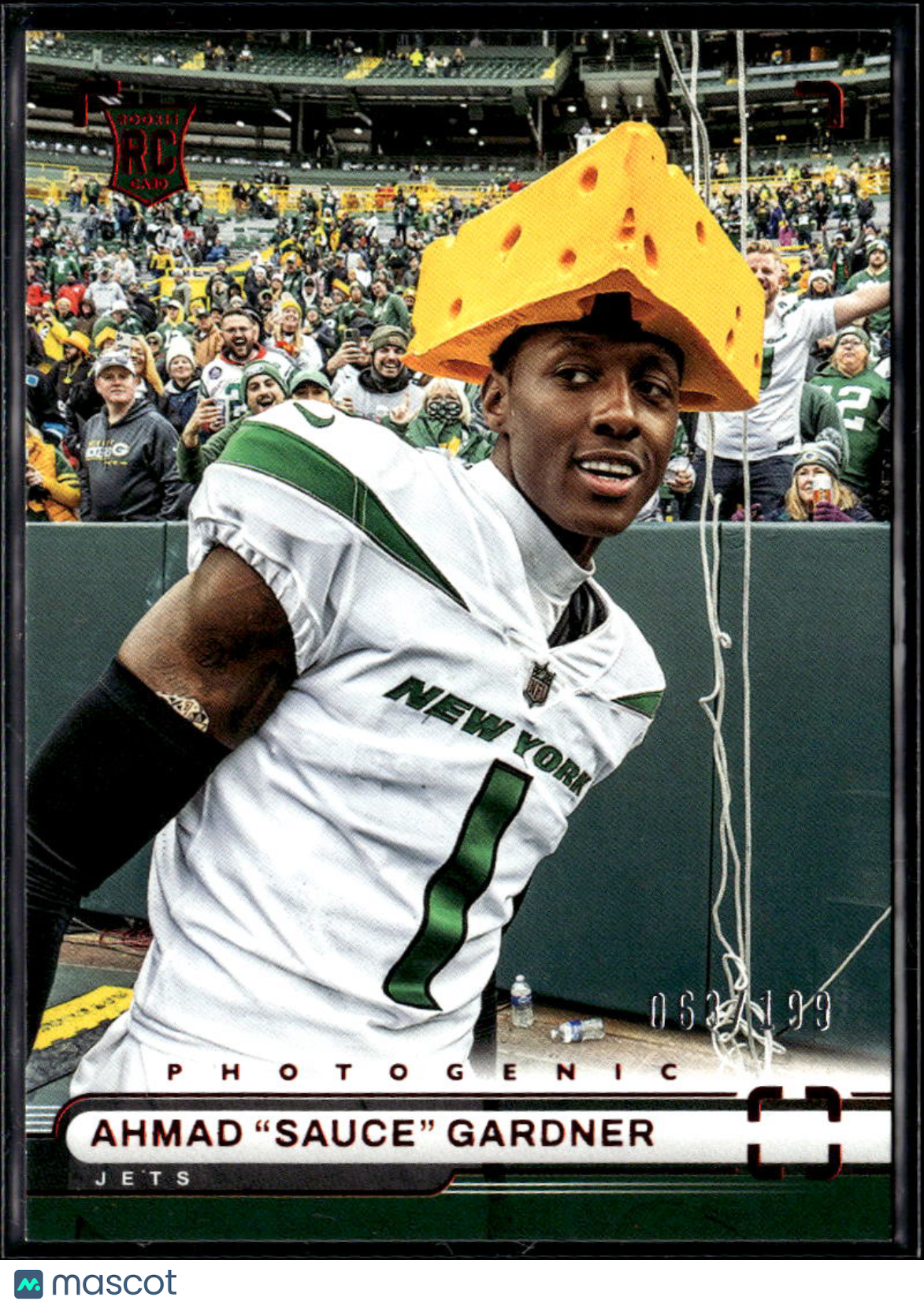 Ahmad Gardner 2022 Chronicles Photogenic Red Rookie RC 63/199 New York Jets