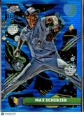 Max Scherzer 2025 Topps Chrome Cosmic Blue Refractor 33/99 Toronto Blue Jays