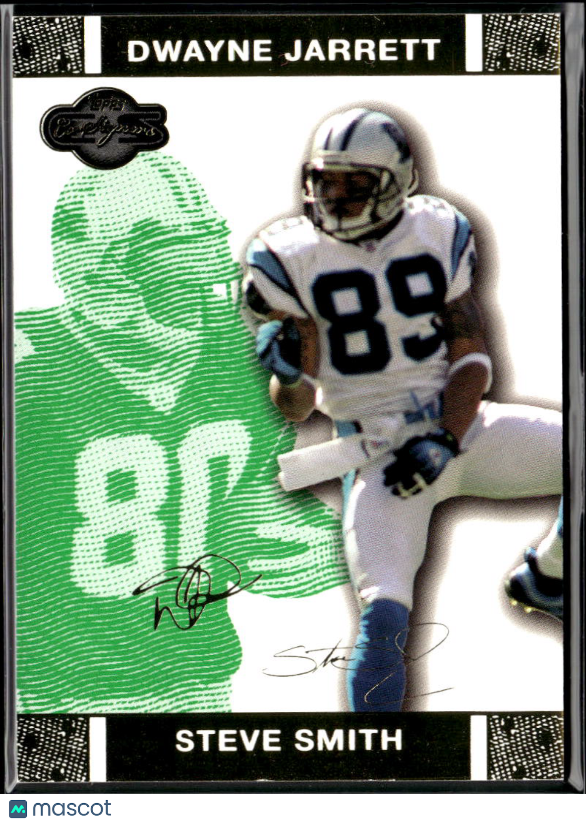Steve Smith Dwayne Jarrett 2007 Topps Co-Signers Gold 229/249 Carolina Panthers