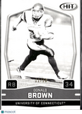 Donald Brown 2009 SAGE HIT Make Ready Black and White /50 Uconn Huskies