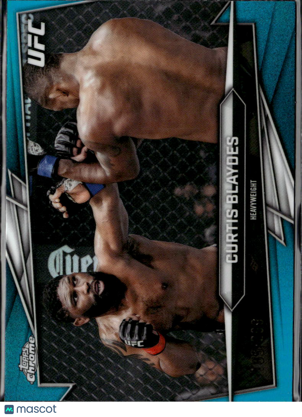 Curtis Blaydes 2026 Topps Chrome UFC Aqua Refractor 189/299