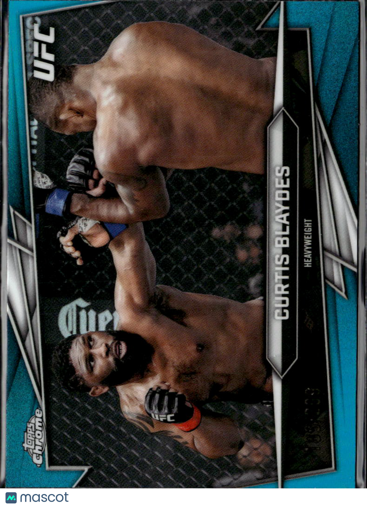 Curtis Blaydes 2026 Topps Chrome UFC Aqua Refractor 189/299
