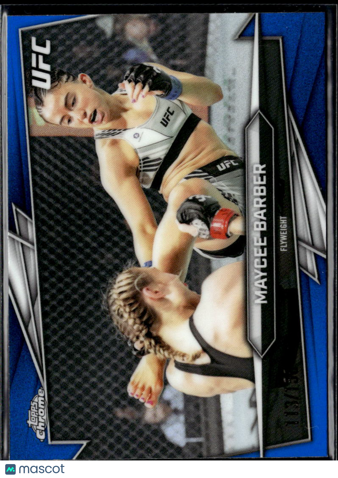 Maycee Barber 2026 Topps Chrome UFC Blue Refractor 113/150