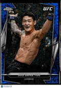 Joo Sang Yoo 2026 Topps Chrome UFC RC Blue Refractor 69/150