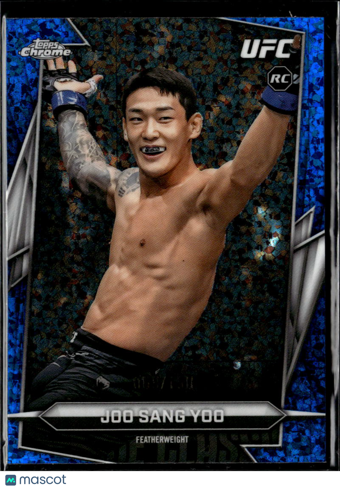 Joo Sang Yoo 2026 Topps Chrome UFC RC Blue Refractor 69/150