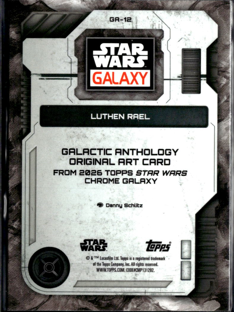 Luthen Rael 2026 Topps Star Wars Galaxy Refractor #GA-12