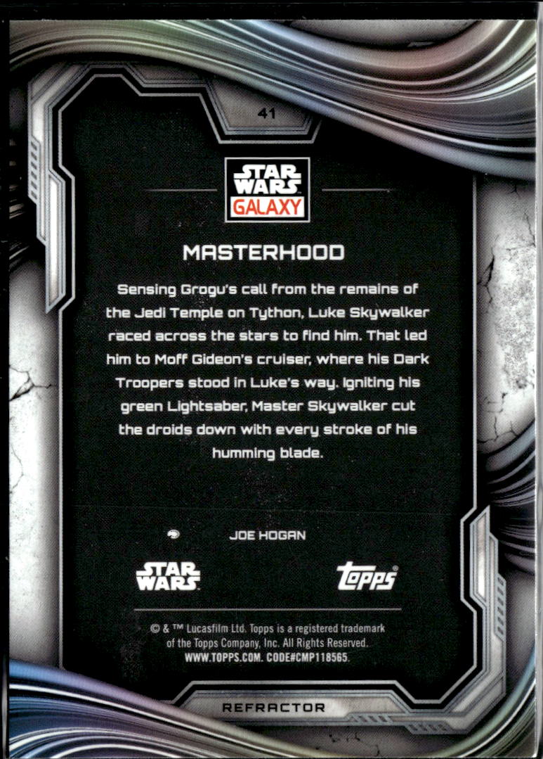 Masterhood 2025 Topps Star Wars Galaxy Refractor #41
