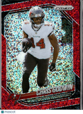 Chris Godwin 2025 Panini Prizm Red Sparkle Prizm SSP Tampa Bay Buccaneers