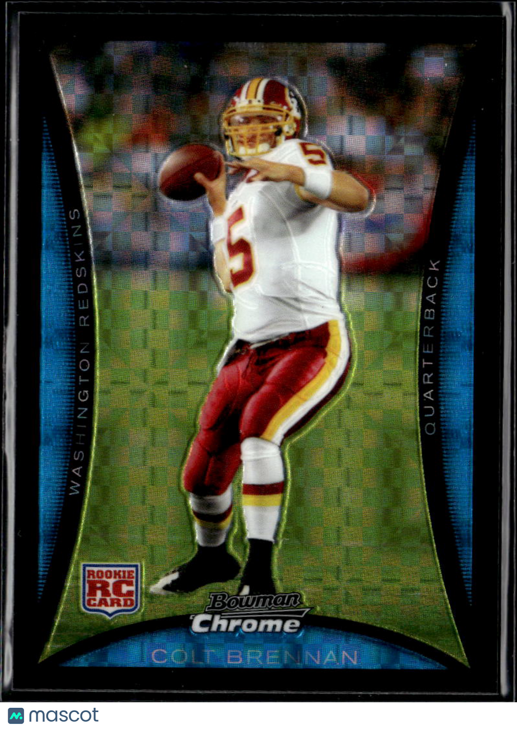 Colt Brennan 2008 Bowman Chrome RC X-Fractor 2/250 Hawaii Redskins