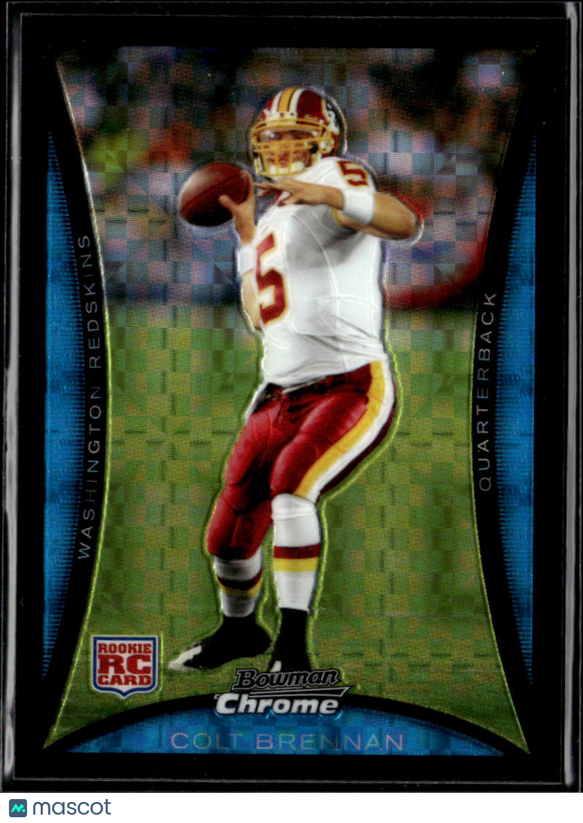 Colt Brennan 2008 Bowman Chrome RC X-Fractor 2/250 Hawaii Redskins