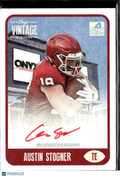 Austin Stogner 2021 Onyx Vintage Red Ink Auto Autograph Oklahoma Sooners