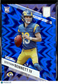 Stetson Bennett IV 2023 Elite RC Status Blue 270/625 Los Angeles Rams