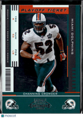 Channing Crowder 2005 Playoff Contenders Ticket Playoff 15/25 Miami Dolphins