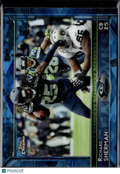Richard Sherman 2015 Topps Chrome Light Blue Refractor Seattle Seahawks