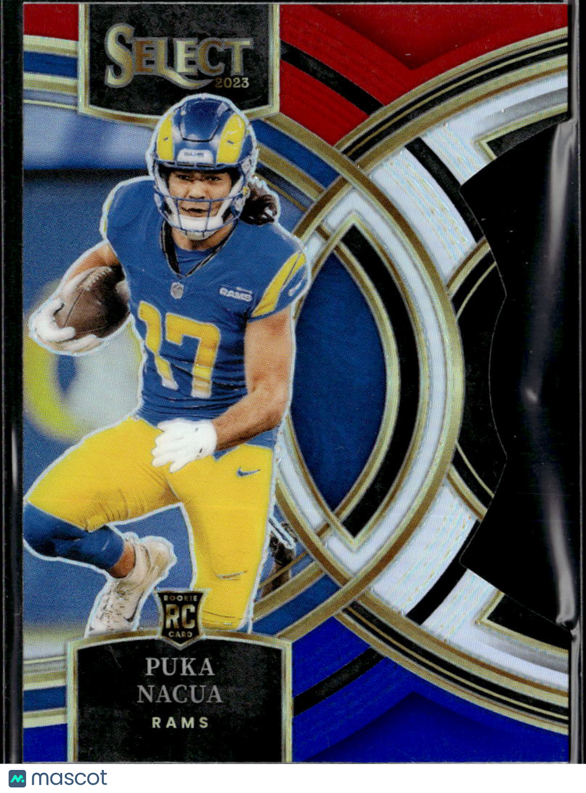 Puka Nacua 2023 Select Red White Blue Rookie RC Los Angeles Rams