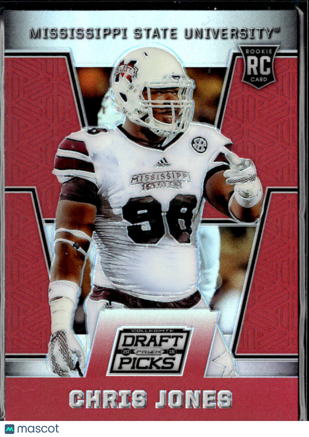 Chris Jones 2016 Prizm  Draft Picks RC Red Prizm Mississippi State Chiefs