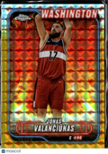 Jonas Valančiūnas 2025 Topps Chrome GOLD Refractor 42/50 Washington Wizards