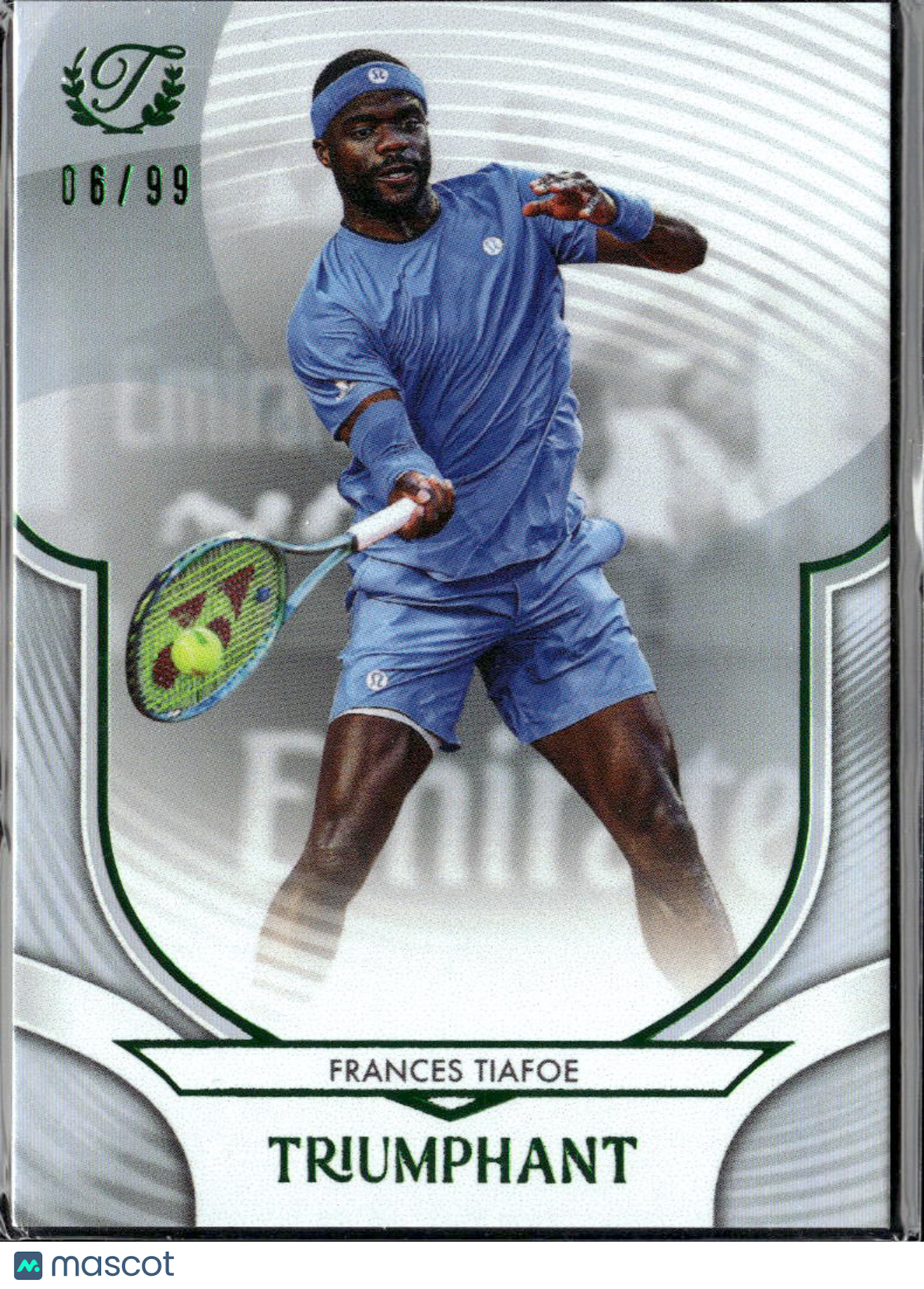 Frances Tiafoe 2025 Topps Triumphant Tennis Card 6/99