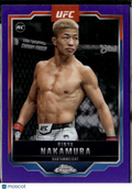 Rinya Nakamura 2025 Topps Chrome UFC Purple Refractor Rookie RC