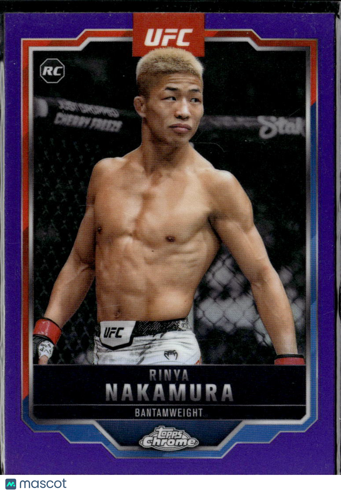 Rinya Nakamura 2025 Topps Chrome UFC Purple Refractor Rookie RC