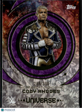 Cody Rhodes 2025 Topps WWE Universe Purple 288/399 SmackDown