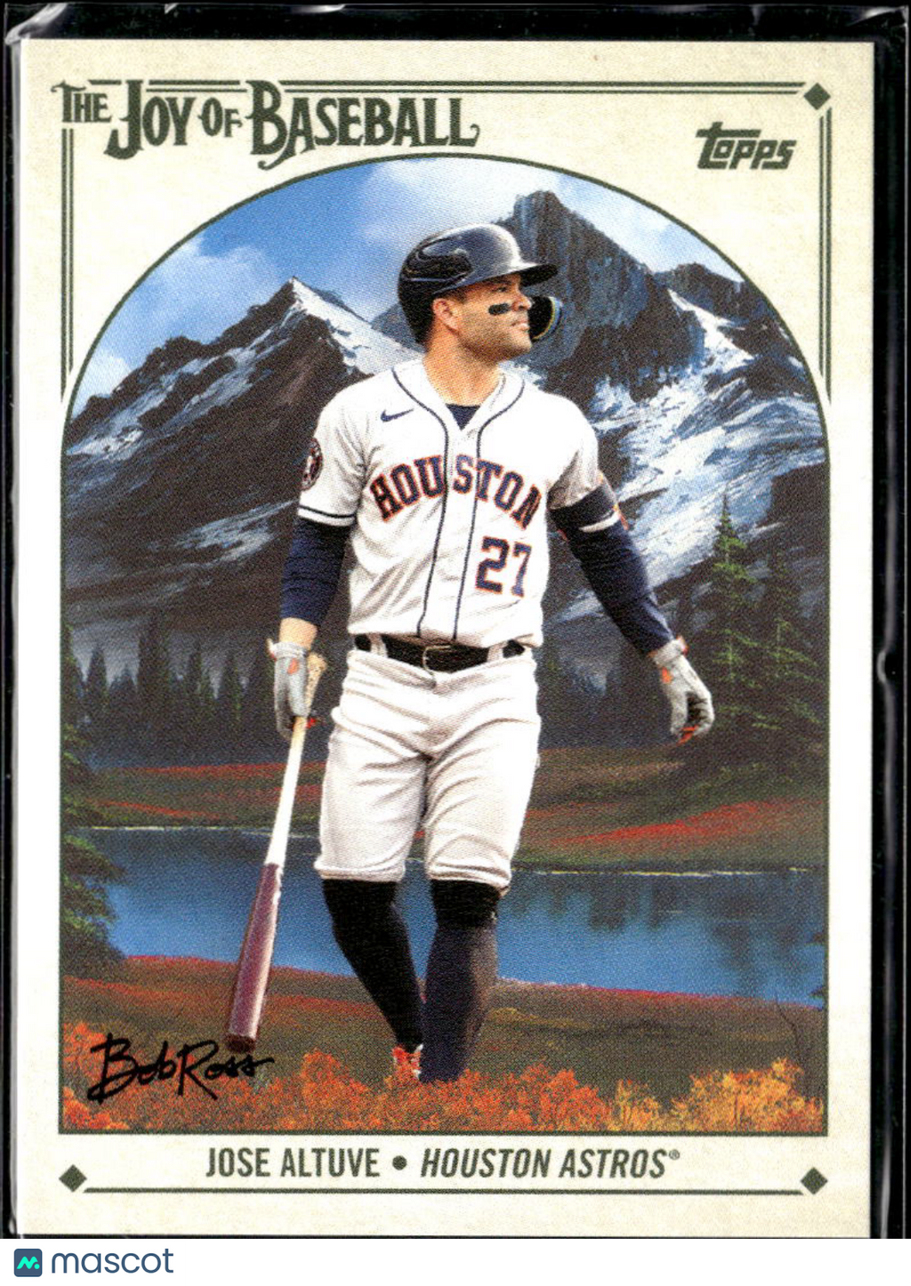 Jose Altuve 2023 Topps The Joy of Baseball Bob Ross Houston Astros