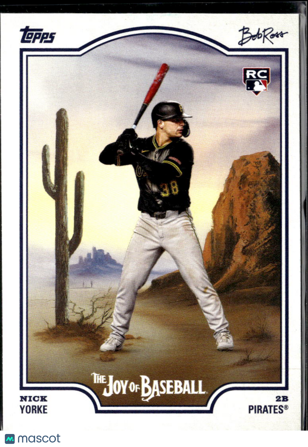 Nick Yorke 2025 Topps Bob Ross The Joy of Baseball RC Pittsburgh Pirates