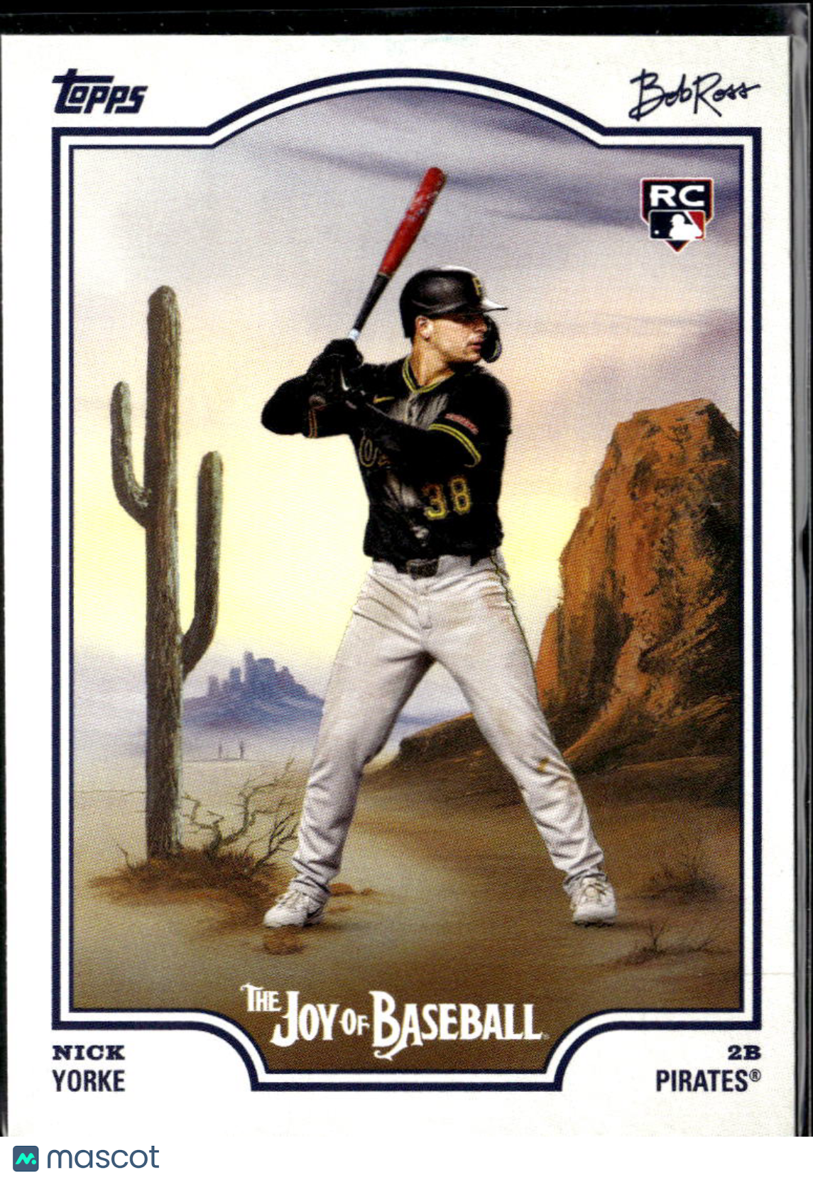 Nick Yorke 2025 Topps Bob Ross The Joy of Baseball RC Pittsburgh Pirates