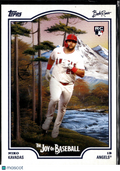 Niko Kavadas 2025 Topps Bob Ross The Joy of Baseball RC Los Angeles Angels