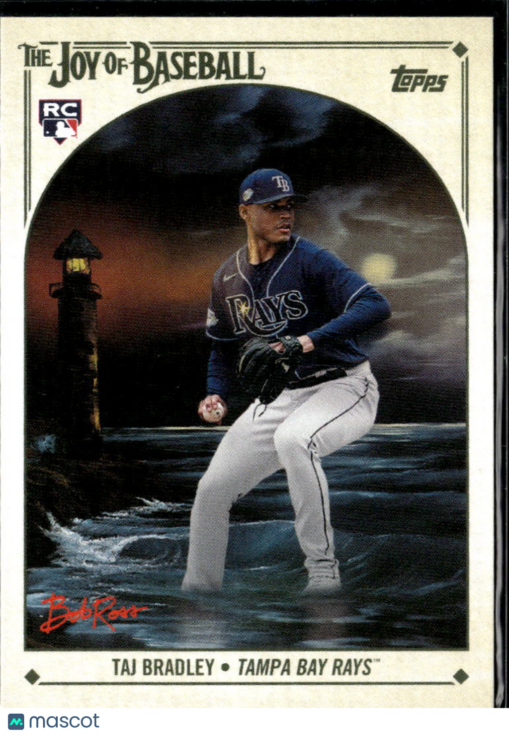 Taj Bradley 2023 Topps x Bob Ross The Joy of Baseball RC Tampa Bay Rays