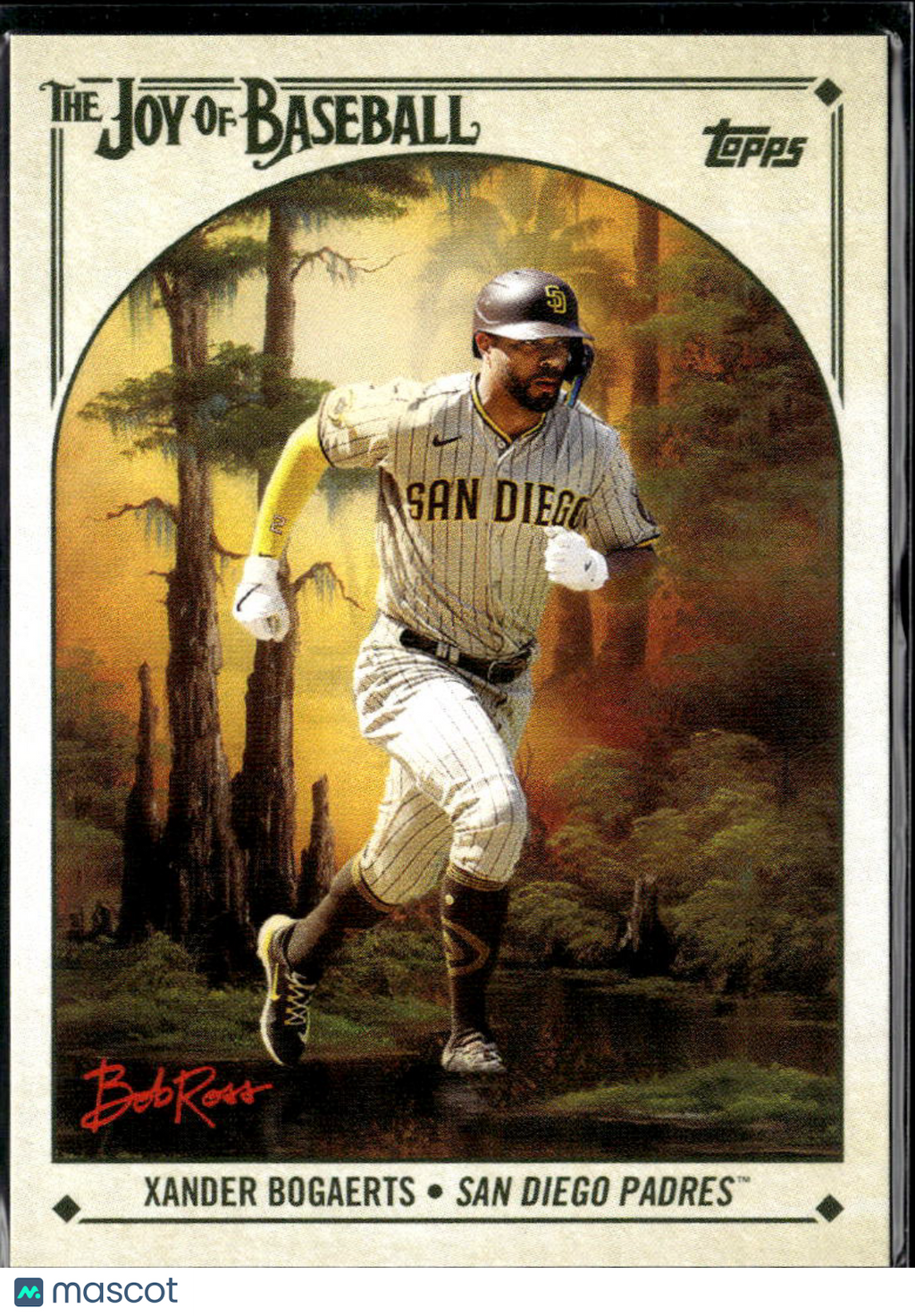 Xander Bogaerts 2023 Topps Bob Ross The Joy of Baseball San Diego Padres