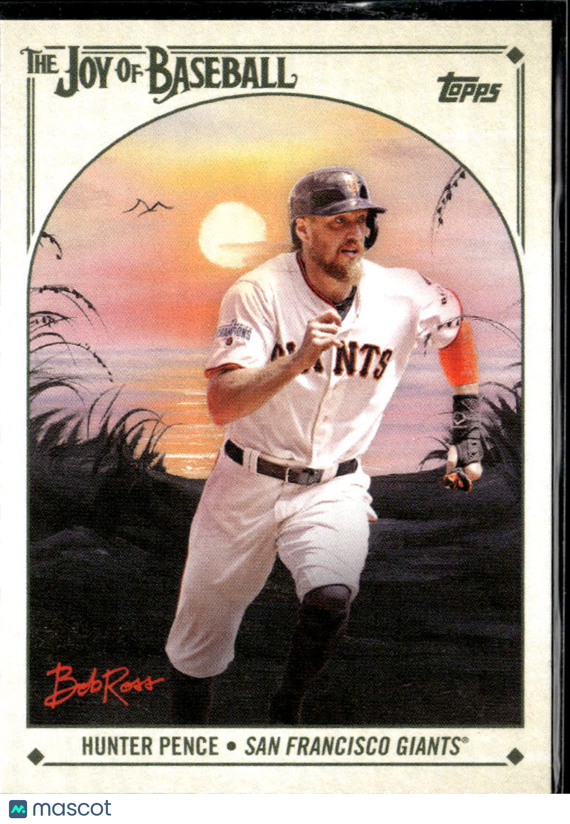 Hunter Pence 2023 Topps x Bob Ross The Joy of Baseball San Francisco Giants