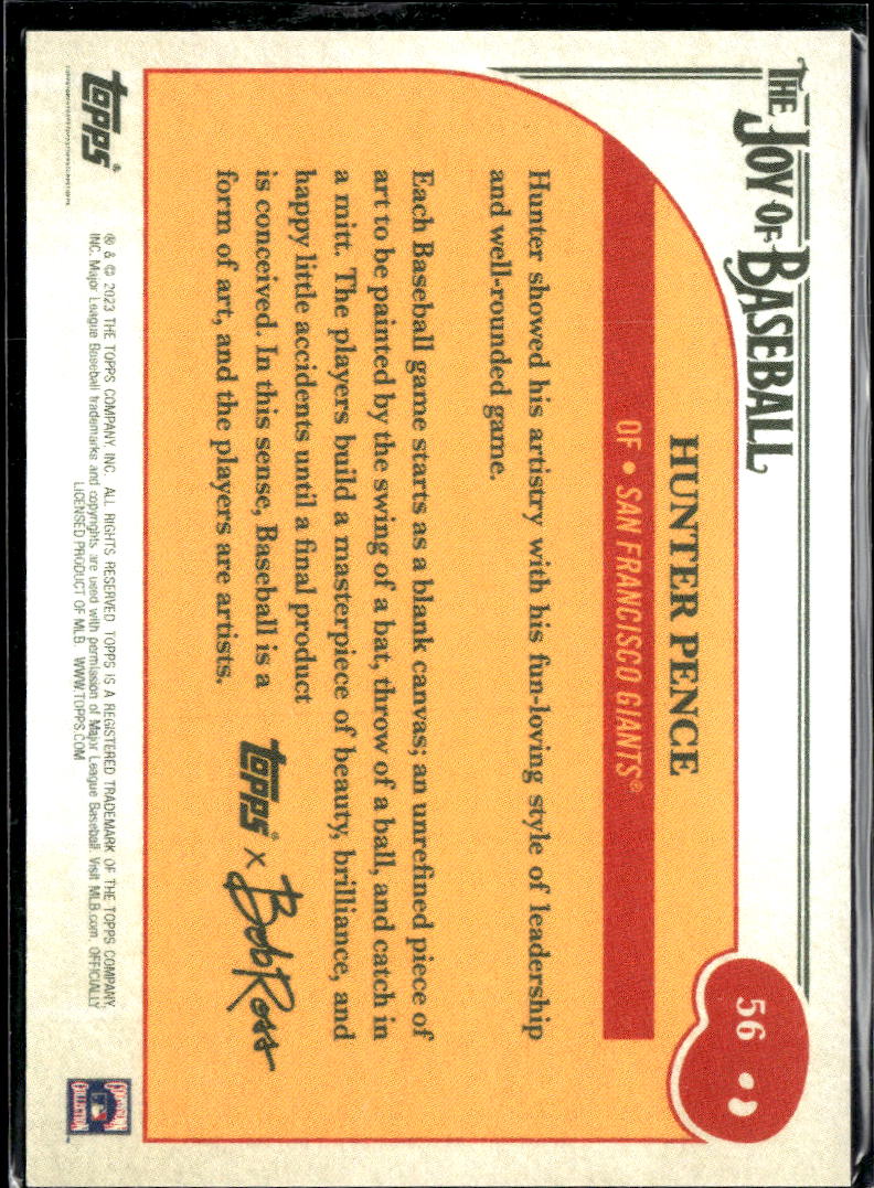 Hunter Pence 2023 Topps x Bob Ross The Joy of Baseball San Francisco Giants