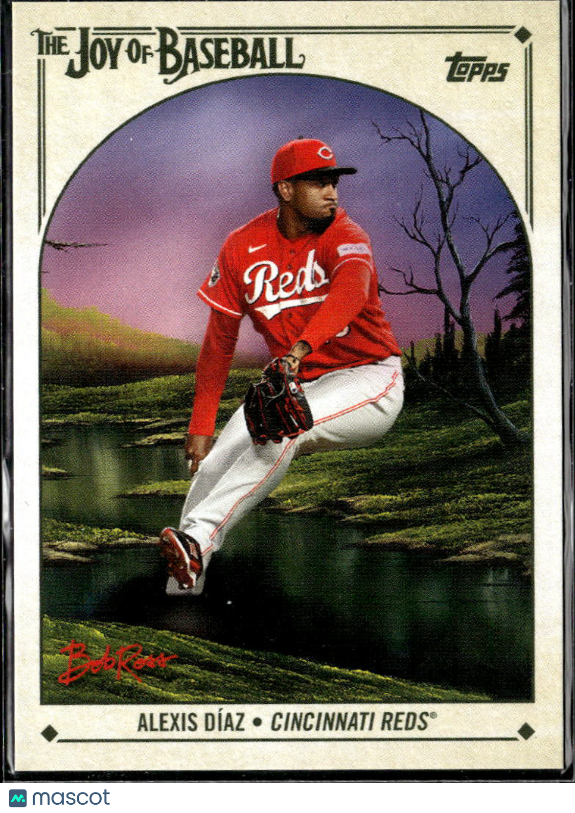 Alexis Díaz 2023 Topps Bob Ross The Joy of Baseball Cincinnati Reds