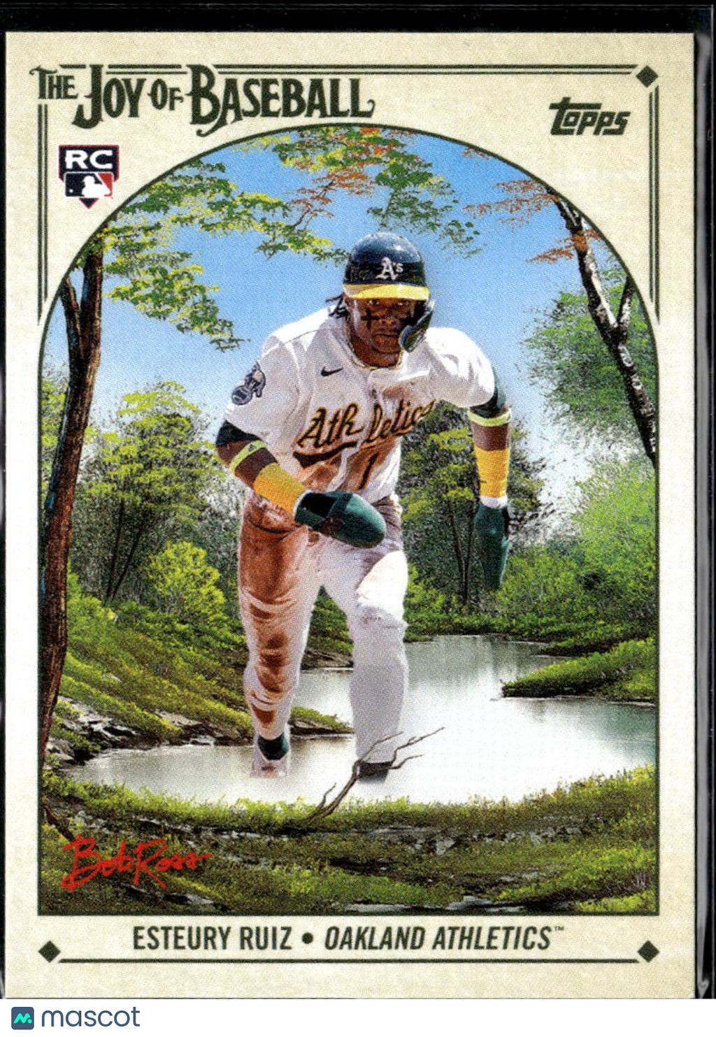 Esteury Ruiz 2023 Topps x Bob Ross The Joy of Baseball RC Oakland Athletics