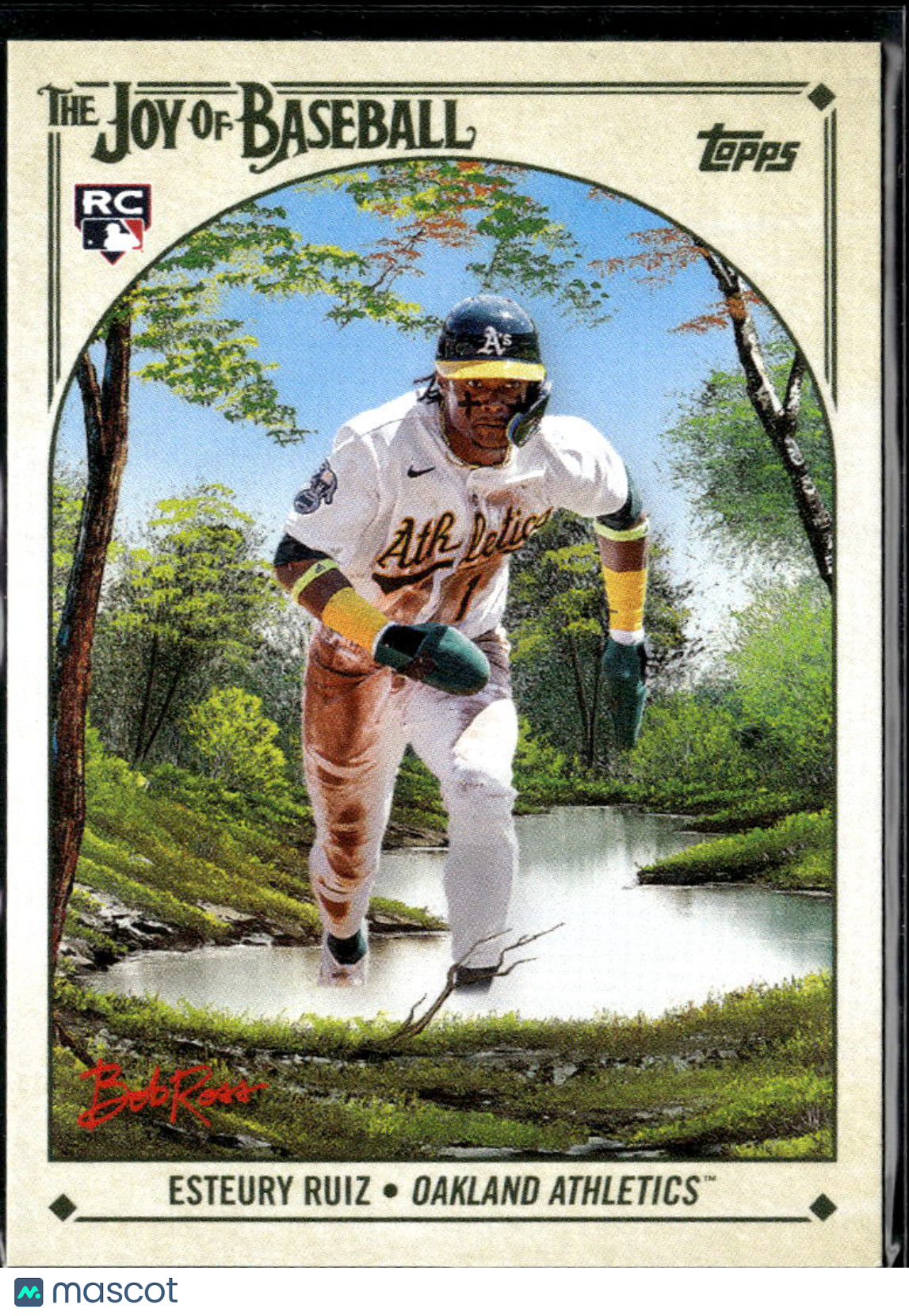 Esteury Ruiz 2023 Topps x Bob Ross The Joy of Baseball RC Oakland Athletics