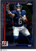 Jaxson Dart 2025 Topps Chrome Rookie RC New York Giants