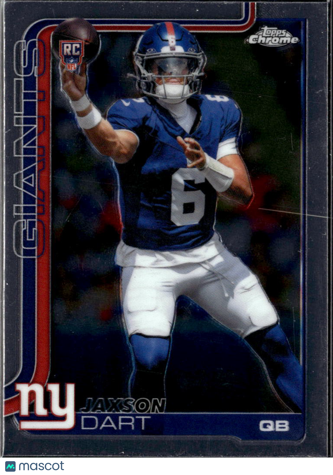 Jaxson Dart 2025 Topps Chrome Rookie RC New York Giants