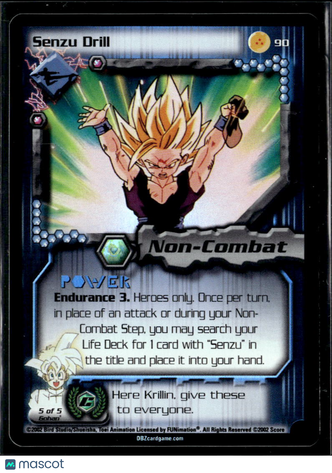 Krillin Gohan 2002 Score Dragon Ball Z World Games Saga