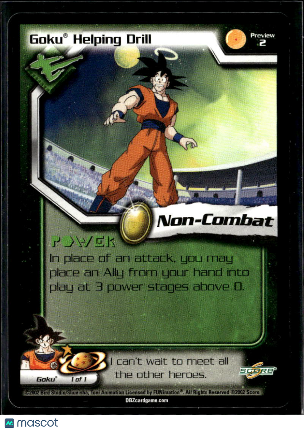 Goku 2002 Score Dragon Ball Z Preview