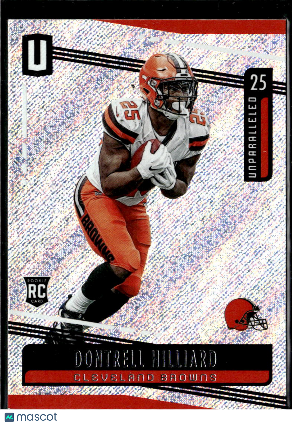 Dontrell Hilliard 2019 Panini Unparalleled RC Rookie Cleveland Browns